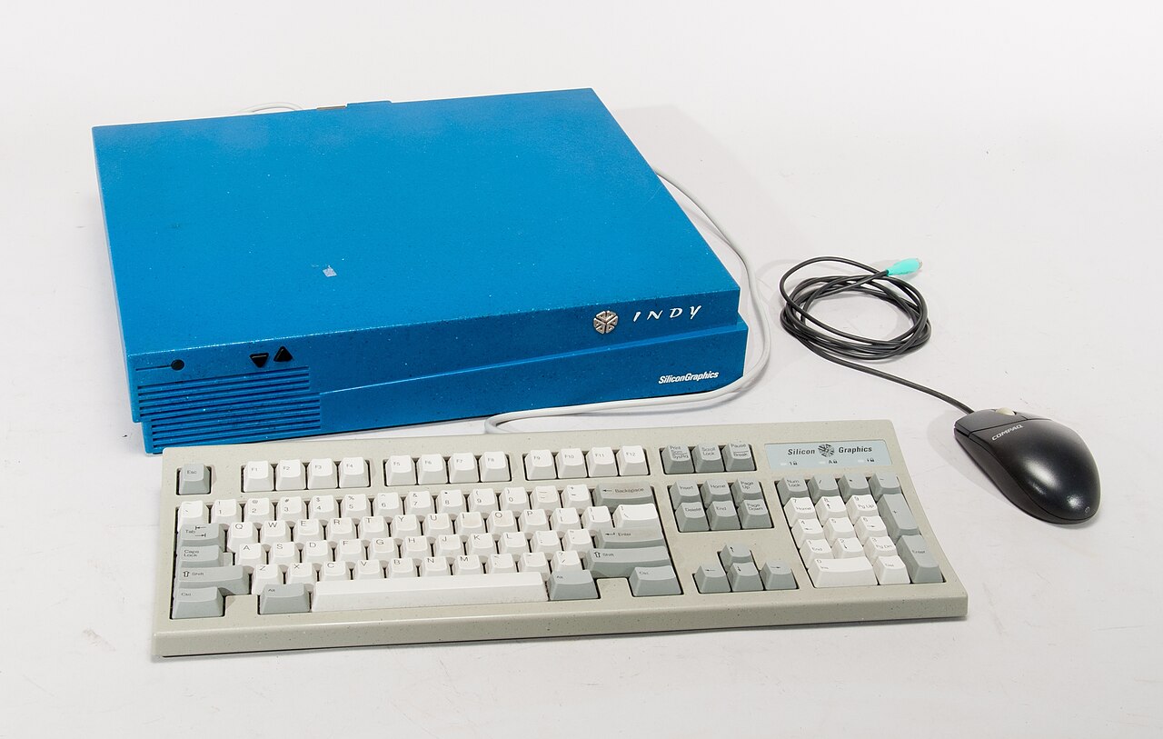 Silicon Graphics Indy workstation, front view